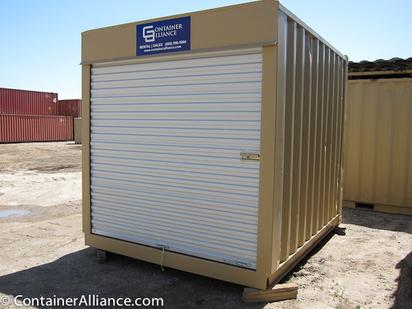 10' Refurbished Container with Roll Up Door