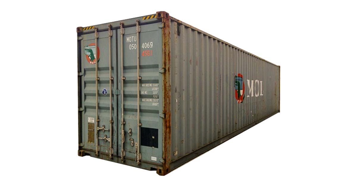 40' High Cube Cargo Worthy Container Blue Back