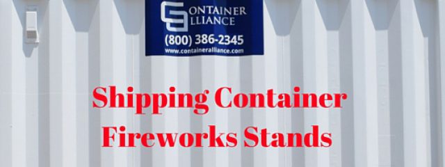 Shipping Container Fireworks Stands