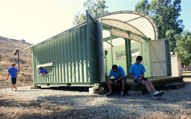 Shipping Container Eco-Cabins For Boy Scouts