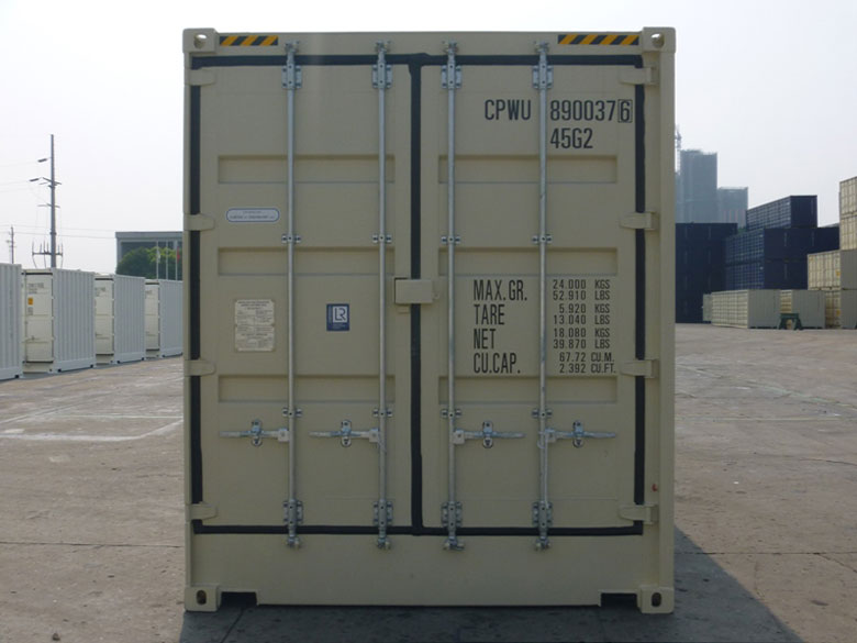 40' High Cube Open Side One Trip Container Front