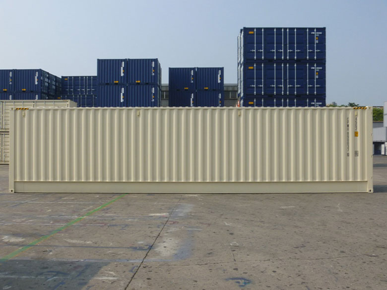 40' High Cube Open Side One Trip Container Back Side